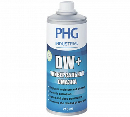 Смазка универсальная проникающая силиконовая DW+ MULTIPURPOSE GREASE 210 ml